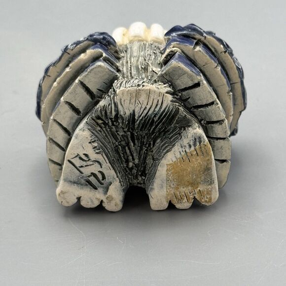 Vtg Artesania Rinconada Condor Bird Buzzard Vulture Figurine Galze Accents 3" - Picture 7 of 8